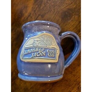 Deneen Pottery The Lamb & Lion Inn Cape Cod Blue Glaze Mug/Cup